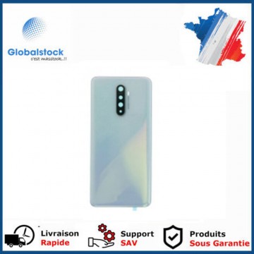Vitre arrière ( Cache batterie) avec lentille+adhésive pour Realme X2 Pro Blanc