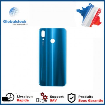 Vitre arrière ( Cache batterie) avec adhésive pour Huawei P20 Lite/Nova 3e Bleu