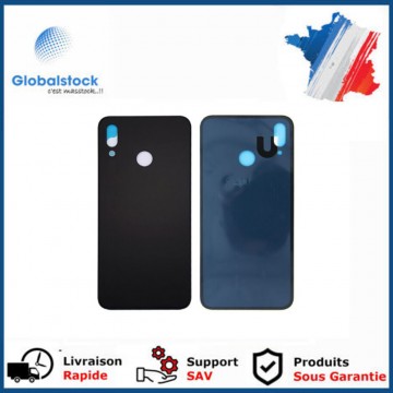 Vitre arrière ( Cache batterie) avec adhésive pour Huawei P20 Lite/Nova 3e Noir + Logo