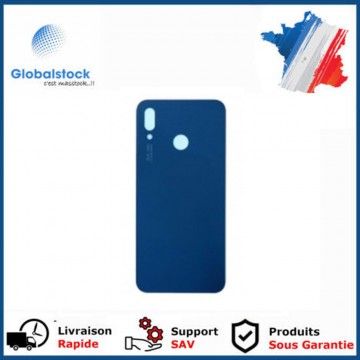 Vitre arrière (cache batterie) avec Adhésif pour Huawei P20 Lite/Nova 3e Bleu