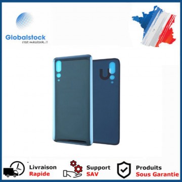 Vitre arrière ( Cache batterie) avec adhésive pour Huawei P20 Pro bleu
