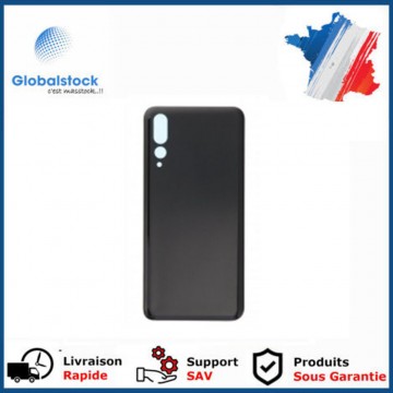 Vitre arrière (cache batterie) avec Adhésif pour Huawei P20 Pro Noir + Logo