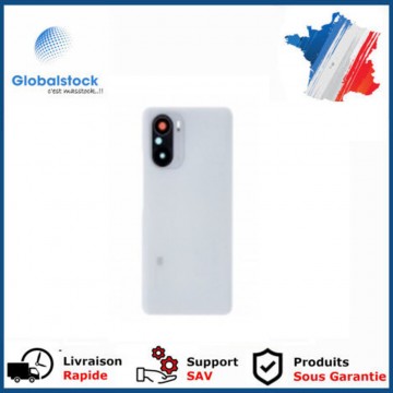 Vitre arrière ( Cache batterie) avec lentille+adhésive pour Xiaomi Mi 11i Blanc