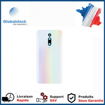 Vitre arrière pour XIAOMI MI 9T MI 9T PRO M1903F10G M1903F11G Blanc avec lentille caméra