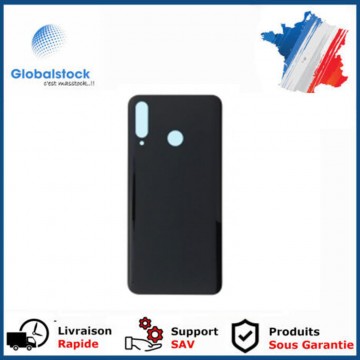 Vitre arrière (cache batterie) avec Adhésif pour Huawei P30 lite 48M MAR-L01A/L21A/LX1A Noir + Logo