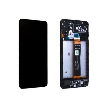 Ecran LCD + Vitre tactile avec châssis pour Samsung Galaxy A04s A047 Noir + Outils