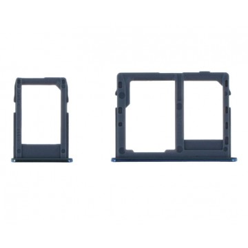 Tiroir Carte SIM et Micro SD pour Samsung Galaxy J4 Plus/J6 Plus Double Sim Bleu