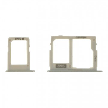 Tiroir de carte sim pour Samsung Galaxy J7 Prime 2 Dual Card Version Gold / Or
