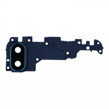 Lentille Caméra Arrière pour Samsung Galaxy A10s Avec Châssis Bleu