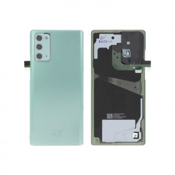 Vitre arrière pour Samsung Galaxy Note 20 Vert avec lentille caméra