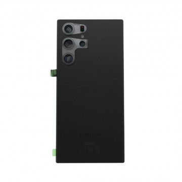 Vitre arrière pour Samsung Galaxy S22 Ultra Noir avec lentille caméra