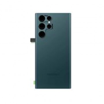 Vitre arrière pour Samsung Galaxy S22 Ultra Vert avec lentille caméra