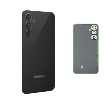Vitre arrière pour Samsung Galaxy A54 5G Noir avec lentille caméra