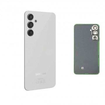 Vitre arrière pour Samsung Galaxy A54 5G Blanc avec lentille caméra