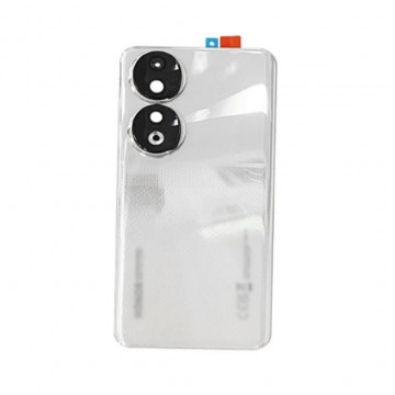 Vitre arrière pour Honor 90 Argent avec lentille caméra