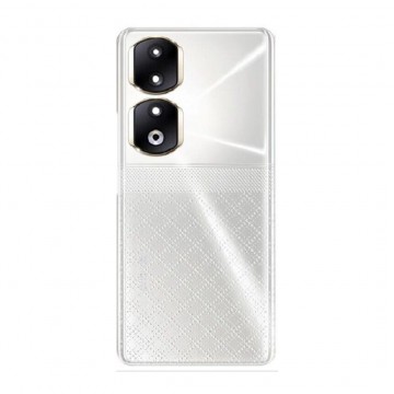 Vitre Arrière (Cache Batterie) avec Lentille Caméra PREMIUM pour Honor 90 Pro 5G - Argent