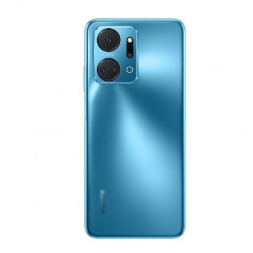 Vitre arrière pour Honor X7A Bleu avec lentille caméra