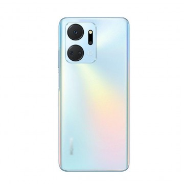 Vitre arrière pour Honor X7A Argent avec lentille caméra