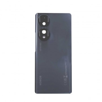Vitre arrière pour Honor 70 Noir avec lentille caméra