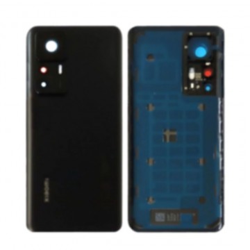 Vitre arrière ( Cache batterie)  avec lentille caméra pour Xiaomi 12T Pro Noir