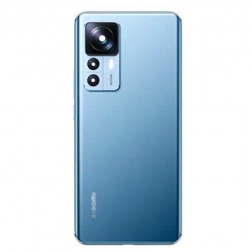 Vitre arrière pour Xiaomi 12T Pro Bleu avec lentille caméra