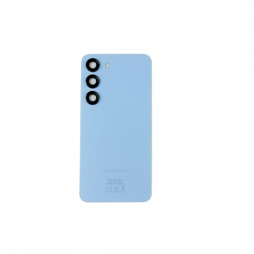 Vitre arrière pour Samsung Galaxy S23 Bleu avec lentille caméra