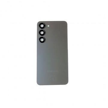 Vitre arrière pour Samsung Galaxy S23 Graphite avec lentille caméra