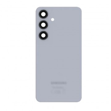 Vitre arrière pour Samsung Galaxy S24 (S921B) Bleu avec lentille caméra