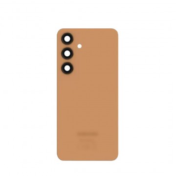 Vitre arrière pour Samsung Galaxy S24 Plus (S921B) Orange avec lentille caméra