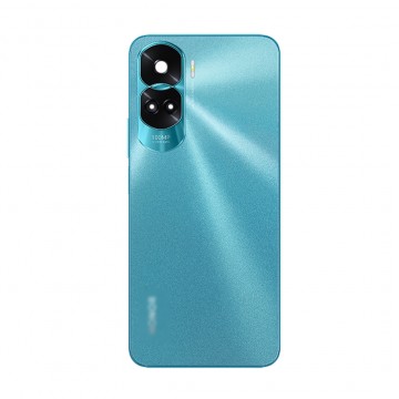 Vitre arrière pour Honor 90 Lite - Cyan Bleu avec lentille caméra