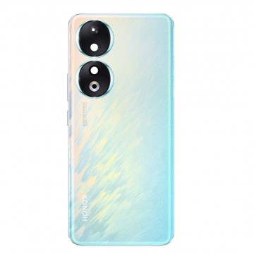 Vitre arrière pour Honor 90 Bleu avec lentille caméra