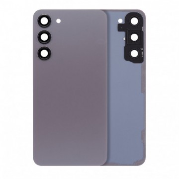 Vitre arrière pour Samsung Galaxy S23 Plus Graphite avec lentille caméra