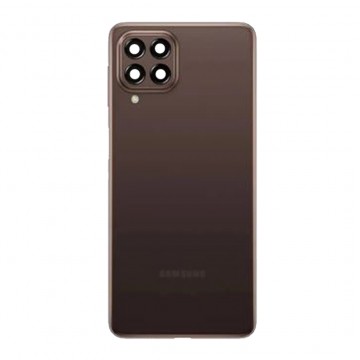 Vitre arrière pour Samsung Galaxy M53 5G Marron avec lentille caméra