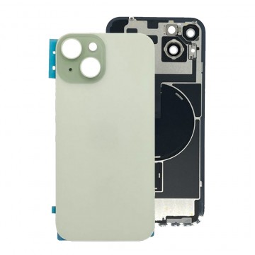 Vitre arrière pour iPhone 15 Vert NFC avec support