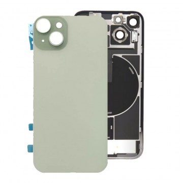 Vitre Arrière pour iPhone 15 Plus avec Support NFC Vert et Gros Trou