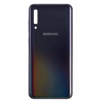 Vitre arrière pour Samsung Galaxy A50 (A505F) – Noir avec lentille caméra