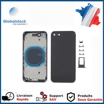 Chassis arrière pour IPhone 8 Noir Nu