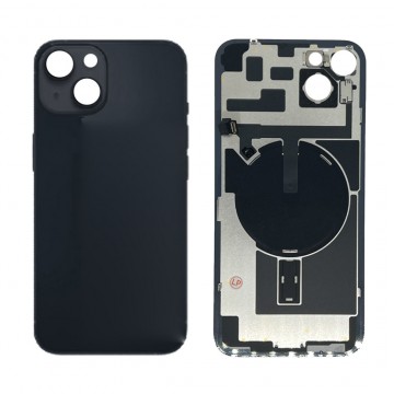 Vitre arrière pour iPhone 14 Plus Noir NFC avec support