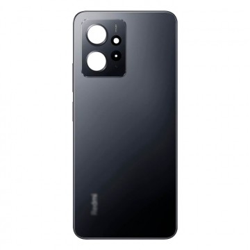 Vitre arrière pour Xiaomi Redmi note 12 4G Noir avec lentille caméra
