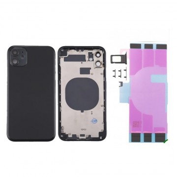 Châssis arrière pour IPhone 11 Noir Nu