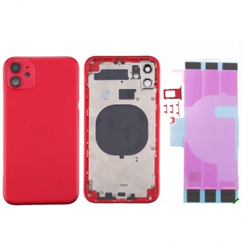 Chassis arrière pour IPhone 11 Rouge Nu