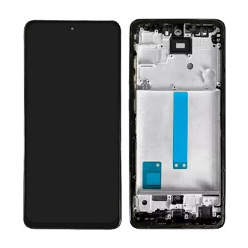 Ecran LCD + Vitre tactile sur châssis pour Samsung Galaxy A52 5G/A52S Noir + Outils