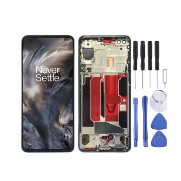 Ecran LCD + Vitre tactile sur chassis pour Oneplus Nord + Outils