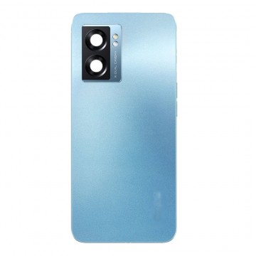 Vitre arrière pour Oppo A77 5G Bleu avec lentille caméra