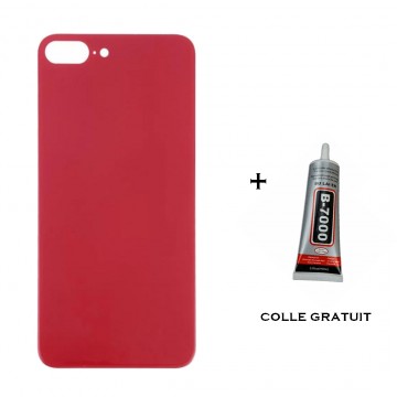 Vitre arrière pour iPhone 8 Plus Rouge