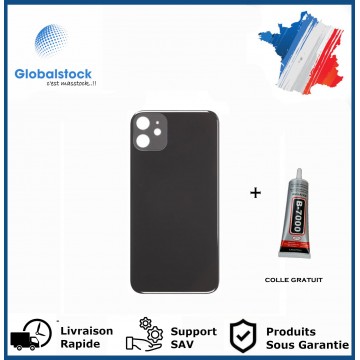 Vitre Arrière pour iPhone 11 avec Gros Trou Noir et Adhésif