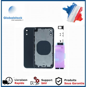 Chassis arrière pour IPhone XR Noir Nu