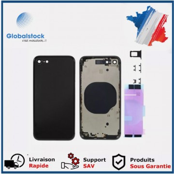 Chassis Arrière pour iPhone SE (2020) Noir Nu