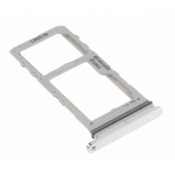 Tiroir double SIM + SD pour Samsung Galaxy Note 10 Lite Stellaire (N770) Argent