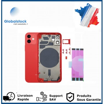Chassis arrière pour IPhone 12 Mini Rouge Nu